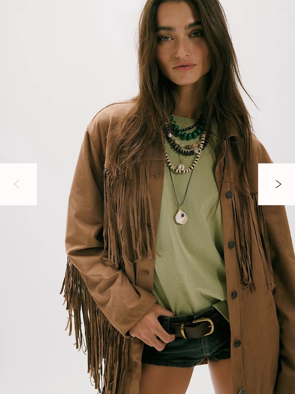 FREE PEOPLE We The Free Fringe Vegan Leather Suede Jacket NEW!!!
